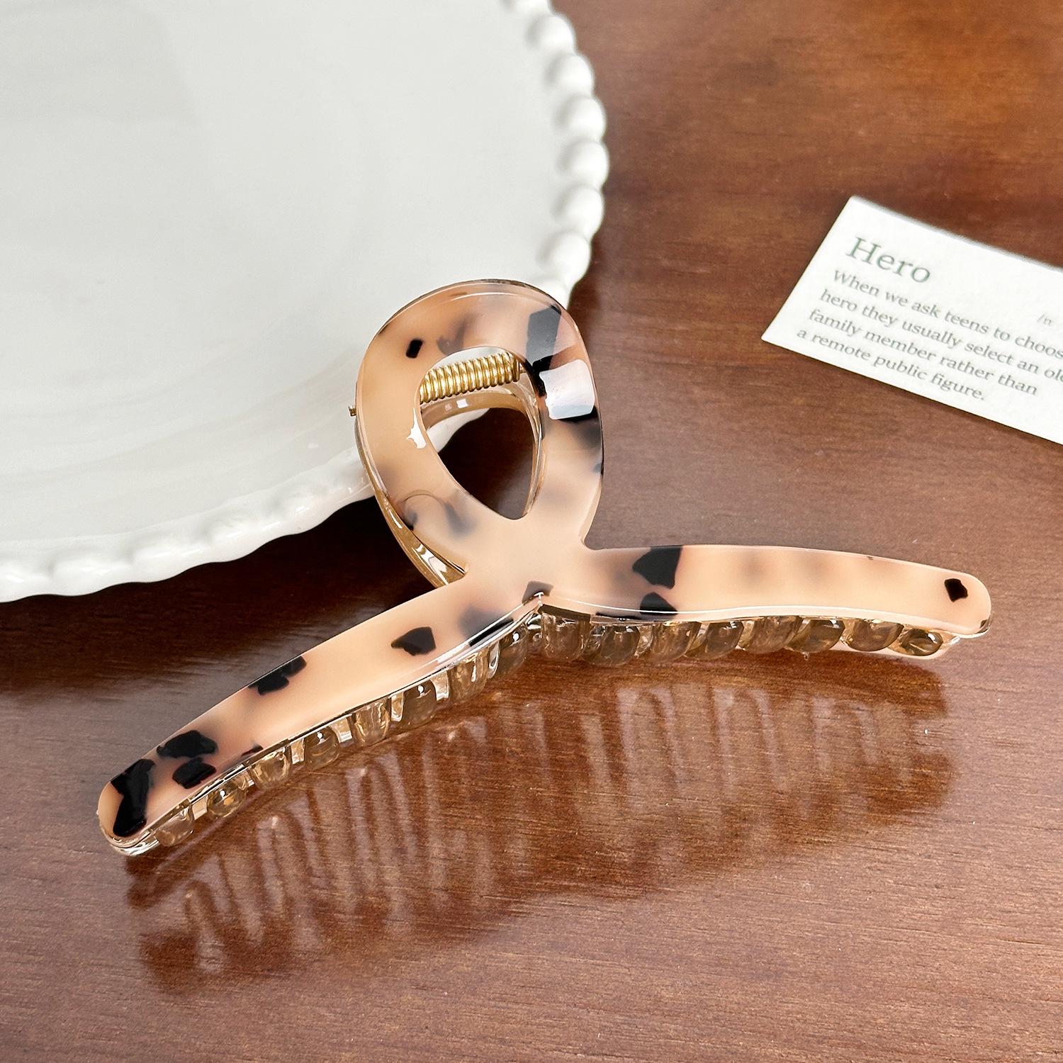 

Retro Unique Tortoise Shell Hair Claw Clip For Sophisticated Womens Accessories Hair Shark Clip