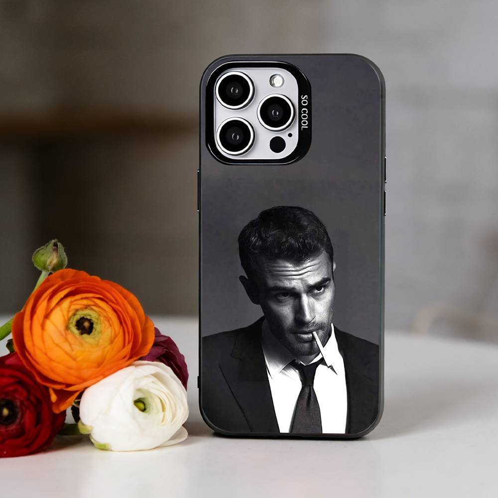 Etui na telefon aktora T-Theo Jamesa dla iPhone 17,16,15,14,13,12,11 Plus,Pro Max,XS,Kolorowe Srebrne Etui na telefon Funda Pokrowiec