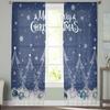 Jul Vinter Bal Gardiner För Vardagsrum Sovrum Hemdekoration Fönster Voile Tyllgardin Draperier