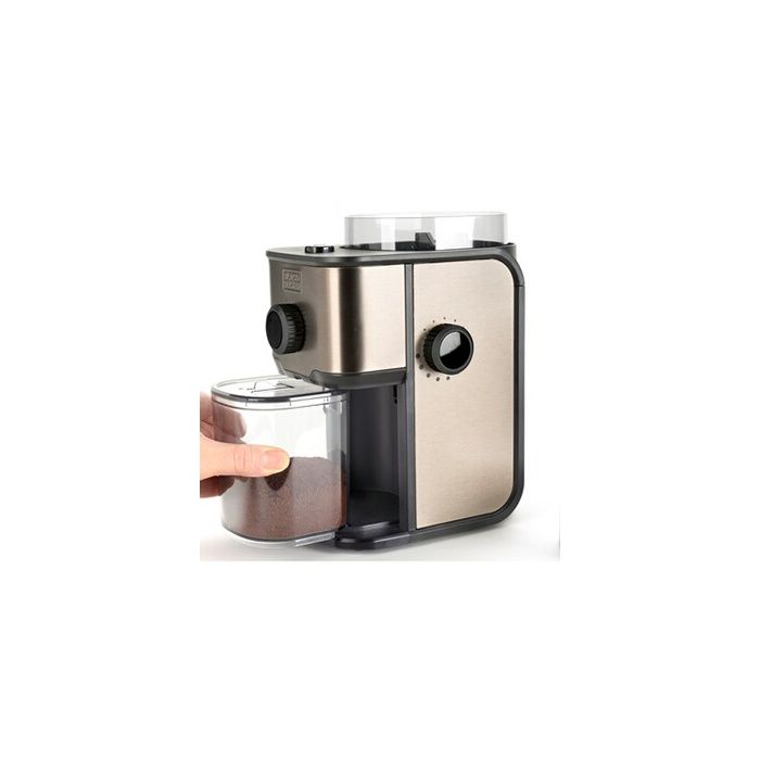 Moulin à café électrique - Black+Decker - BXCG151E - 150 W - 12 tasses - Acier inoxydable