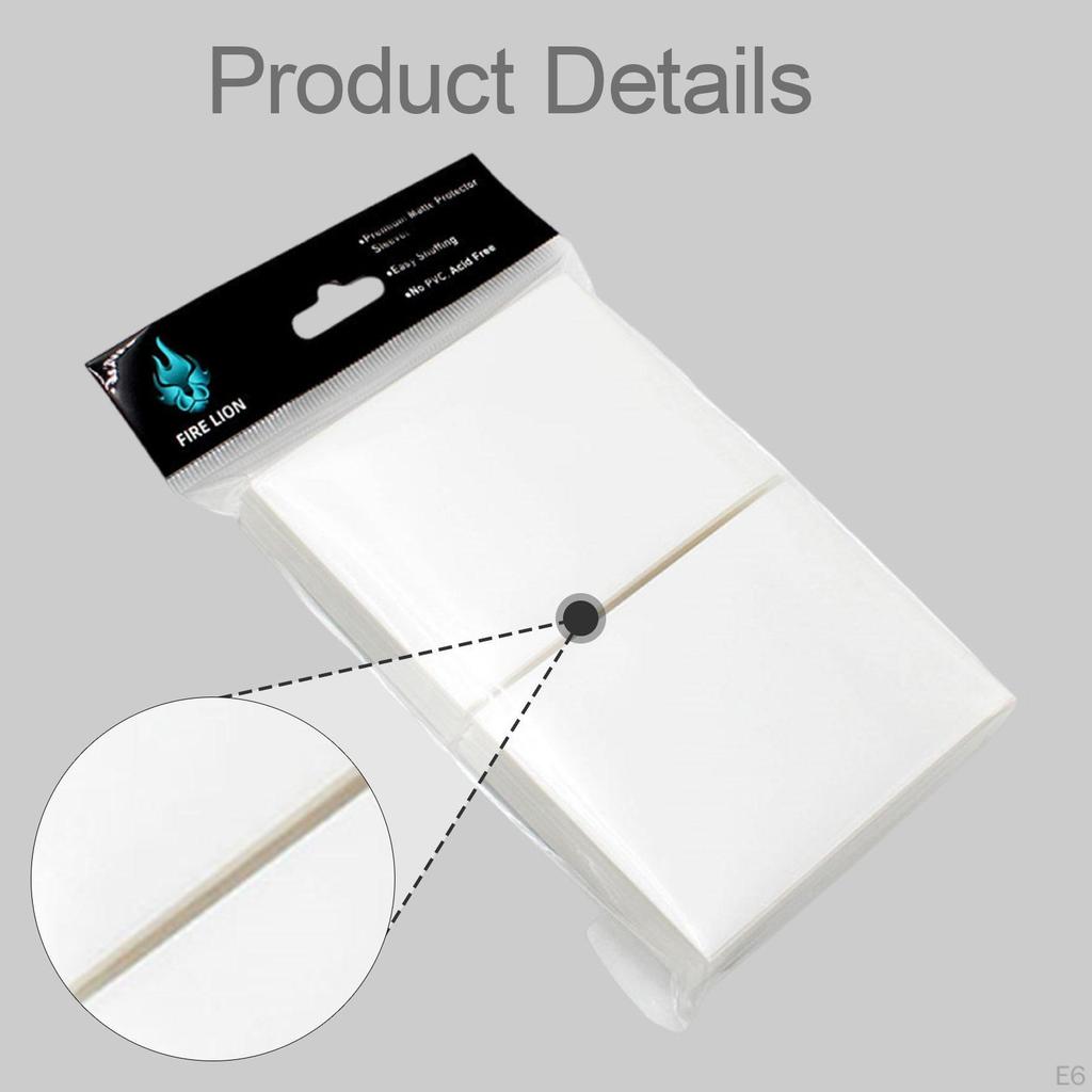 100 Pack Card Sleeves, Frosted, Versatile Gifts, High Performance, Lightweight, for Collector