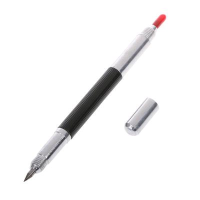 Doppelseitige, scharfe Wolframstahlspitze, Anreißer, Clip-Stift, Keramik, Glasschale, Metallbau-Markierungswerkzeuge