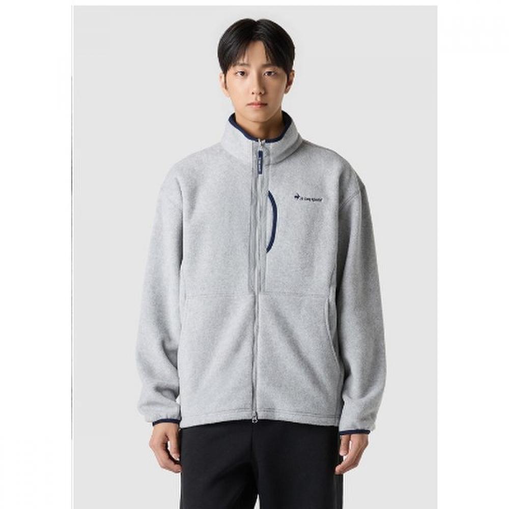 Le Coq Sportif fLeece Woven Mix Loose Stand Neck Zip Mgr Qq423lfto2 OAT oatmeal110 public 2XL 12360₽