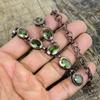 Faceted Green Amethyst Necklace Electroformed Copper Necklace Adjustable Chain Necklace Handmade Jewelry Gemstone Necklace Gifts for Mother