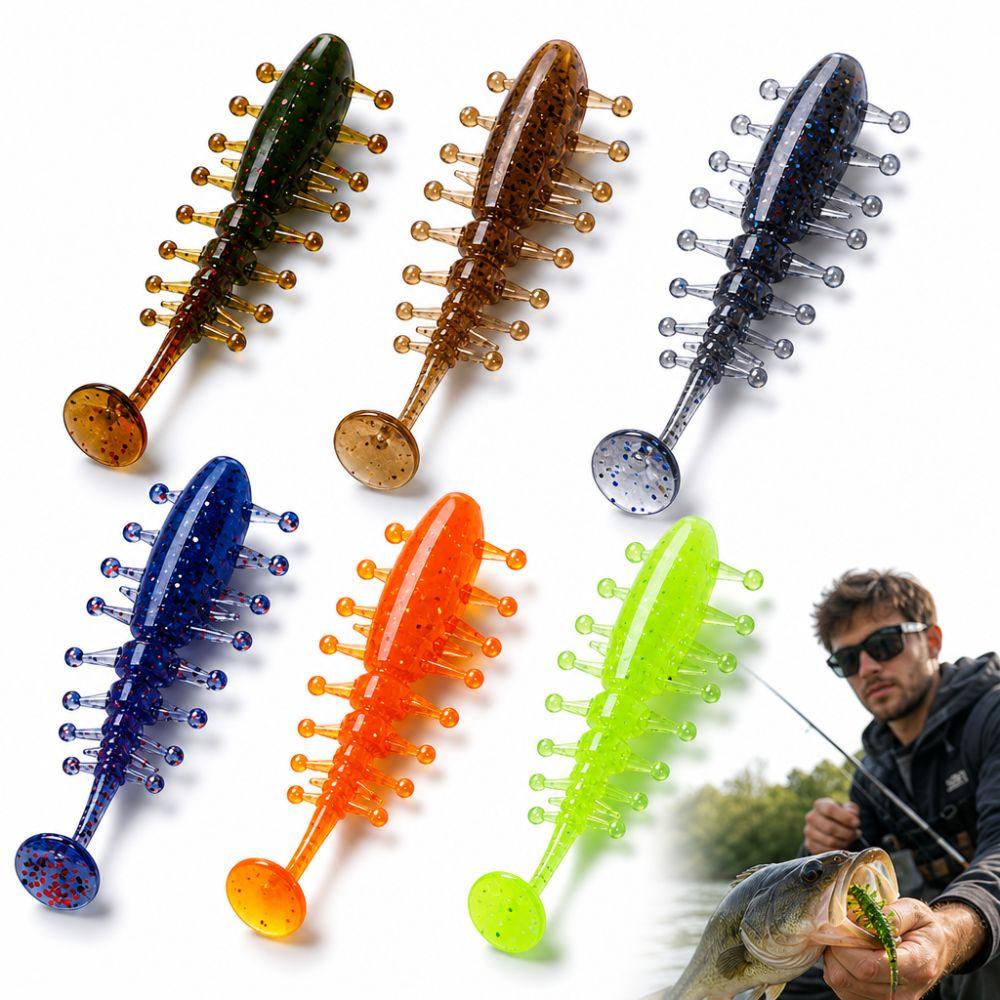 4Pcs/Set Floating TPE Material Lure 6cm 2.3g Soft Fishing Lure Fishing Accessories