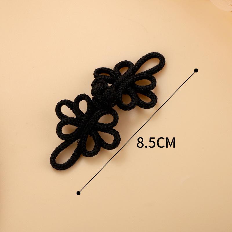 Chinese Style Handmade Woven Gold & Silver Thread Frog Buttons for Qipao Hanfu Tang Suit