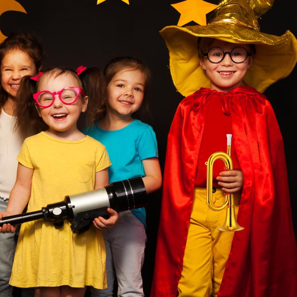 BCOATH Plast Musikalisk Övnings- och Framträdanderekvisita Barn Trumpet, Instrument,