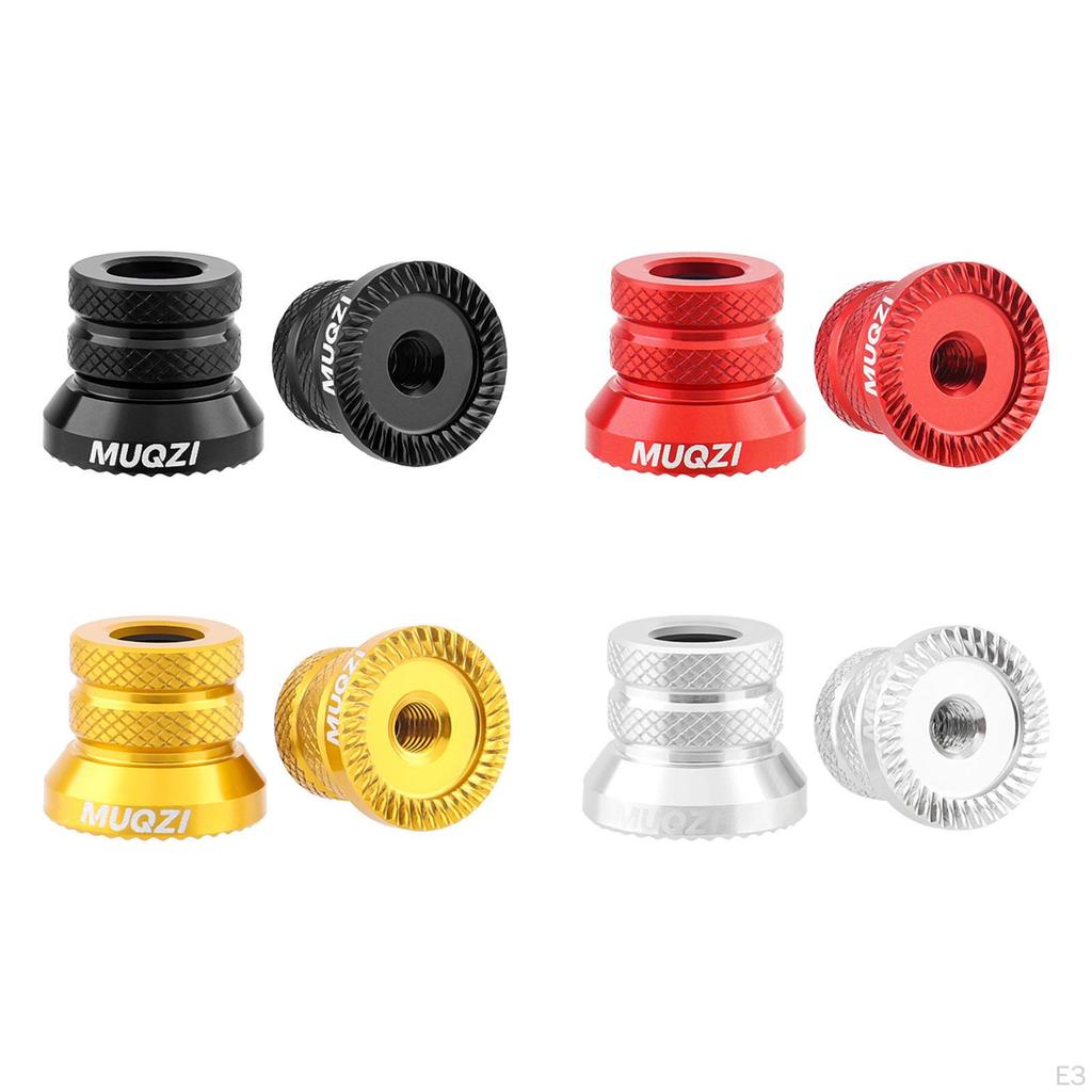 2 Pieces Bicycle Hub Nut Bike Axle Nuts Non Slip Spare Part Quick Release Lever