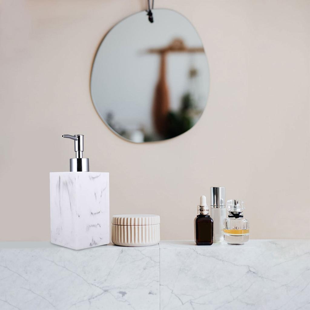 1Set Press Pump Resin Soap Dispenser Portable Bottle for Bathroom Home Office Shampoo Liquid Soap Dispenser Shampoo Bottle