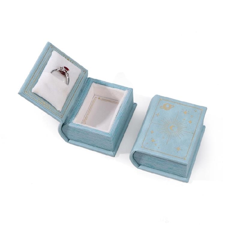 Anspruchsvolle Buch-inspirierte Schmuckschatulle Kompakte und Elegante Schmuckaufbewahrungsbox Behälter für Ringe und Accessoires