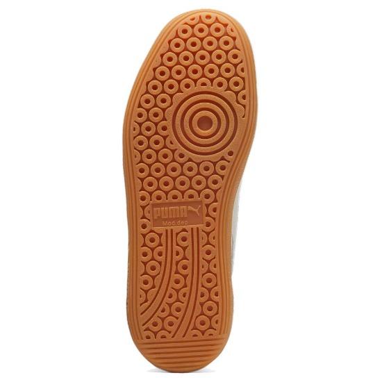 Puma Palermo Leather White Glacial Grey Gum Unisex Sneakers 396464-12