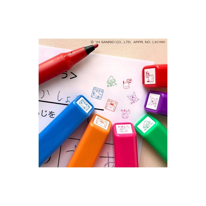 Kodomo No Kao Stamp Sanrio One-Point Self-Inking Stamp Pompompurin/Seen 2414-013