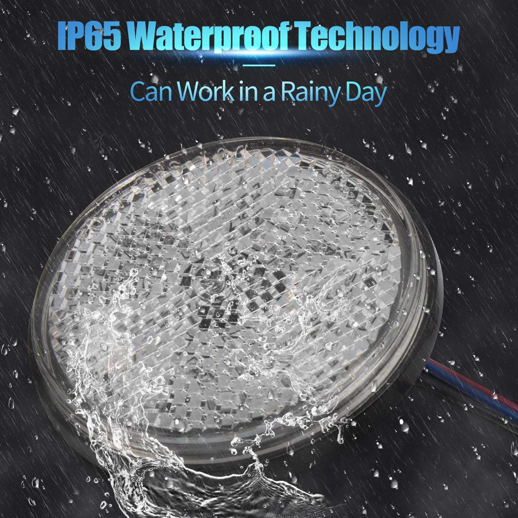 Motorrad LED Reflektor Auto 24 Reihen Seitenmarkierungsleuchte Blinker Zusätzliche Bremse