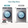 8 Stück Waschmaschinen-Bodenmatten, Anti-Vibrations- und Rutschmatten für Waschmaschinen und Trockner - schützen den Boden und reduzieren Geräusche