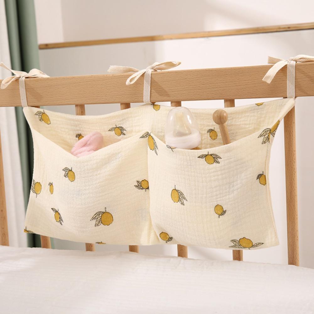 Portable Diaper Storage Bag Multi-Function Baby Bedside Bag Crib Hanging Storage Bag  Baby Newborn