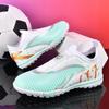 Zapatillas de Fútbol de Entrenamiento para Niños sin Cordones para Exterior con Tacos Medios para Niños Zapatos Deportivos Escolares Juveniles
