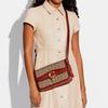 Coach Studio 25 C Logo Flap Classic Monogram Canvas And Leather Shoulder Crossbody Bag Large Women Bags Brown Red C6639-B4NQ4