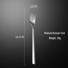 304 Stainless Steel Korean Long Handle Dining Fork Set