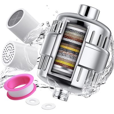 Filtru de revitalizare cu randament ridicat în 20 de trepte pentru filtru de duș cu apă dură Pentru a îndepărta fluorura de clor Reduce mâncărimea pielii uscate