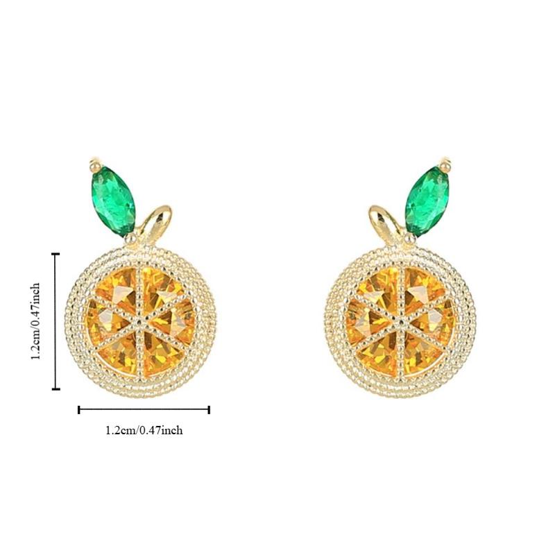 Sparkle Earrings for Women Sweet Fruit Stud Earrings Delicate Ear Jewelry  Girls