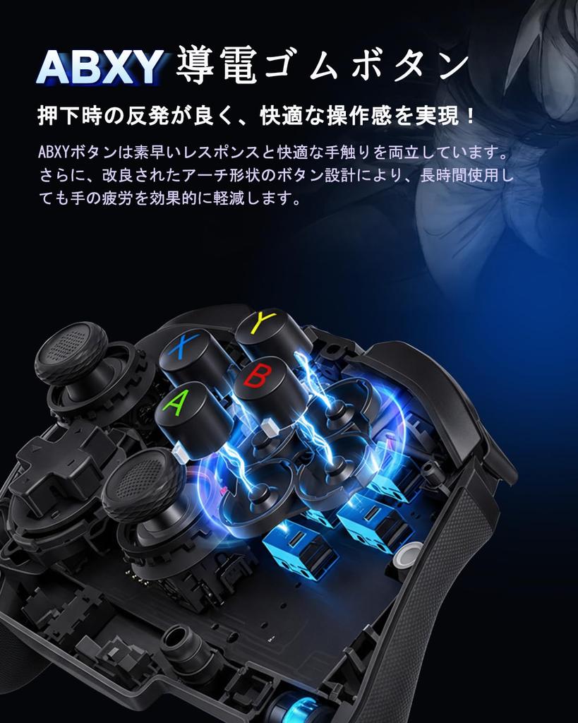 PC Controller Compatible with Wireless Gamepad Turbo Rapid 1000Hz Polling Hole Back HD Vibration Dedicated App Compatible Switch/Android/iOS/PC/Steam,