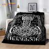 Viking Nordic Odin Valhalla Cartoon Valknut Blanket,Soft Throw Blanket for Home Bedroom Bed Sofa Picnic Office Travel Cover Kids