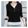 Navava 2in1 Long Sleeve Hooded T shirT nT1412