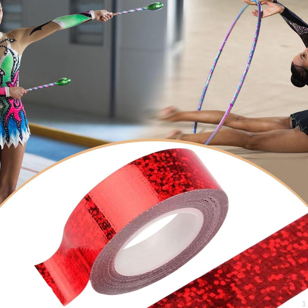 Gymnastics Hoop Tape Decorative 0.59 Inchx 5 M/ 16.4 ft Easy Application Thick 1.5 cm x M