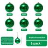 6PCS Durable Plastic Giant Christmas Ball 5 Colors Electroplating Christmas Lion Tiger Ball 6cm 8cm Xmas Baubles Showcase