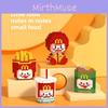 Burger Ice Cola Cream Bear Cartoon Assembled Building Blocks Set Children Toys