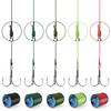 Ashconfish PE Fishing Line, 8-Strand, 1000m, Strong, High Sensitivity, Abrasion Resistant, Low Stretch, Red, Colorfast