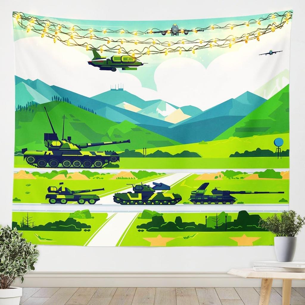 Cherry Blossom Tree Tapestry for Bedroom Romance Tower Tapestry Wall Hanging for Kids Women Girls Pink Room Decor Cityscape