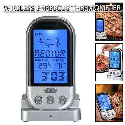 Wireless Probe Food Meat Oven BBQ Thermometer Digital Remote Kitchen Cooking