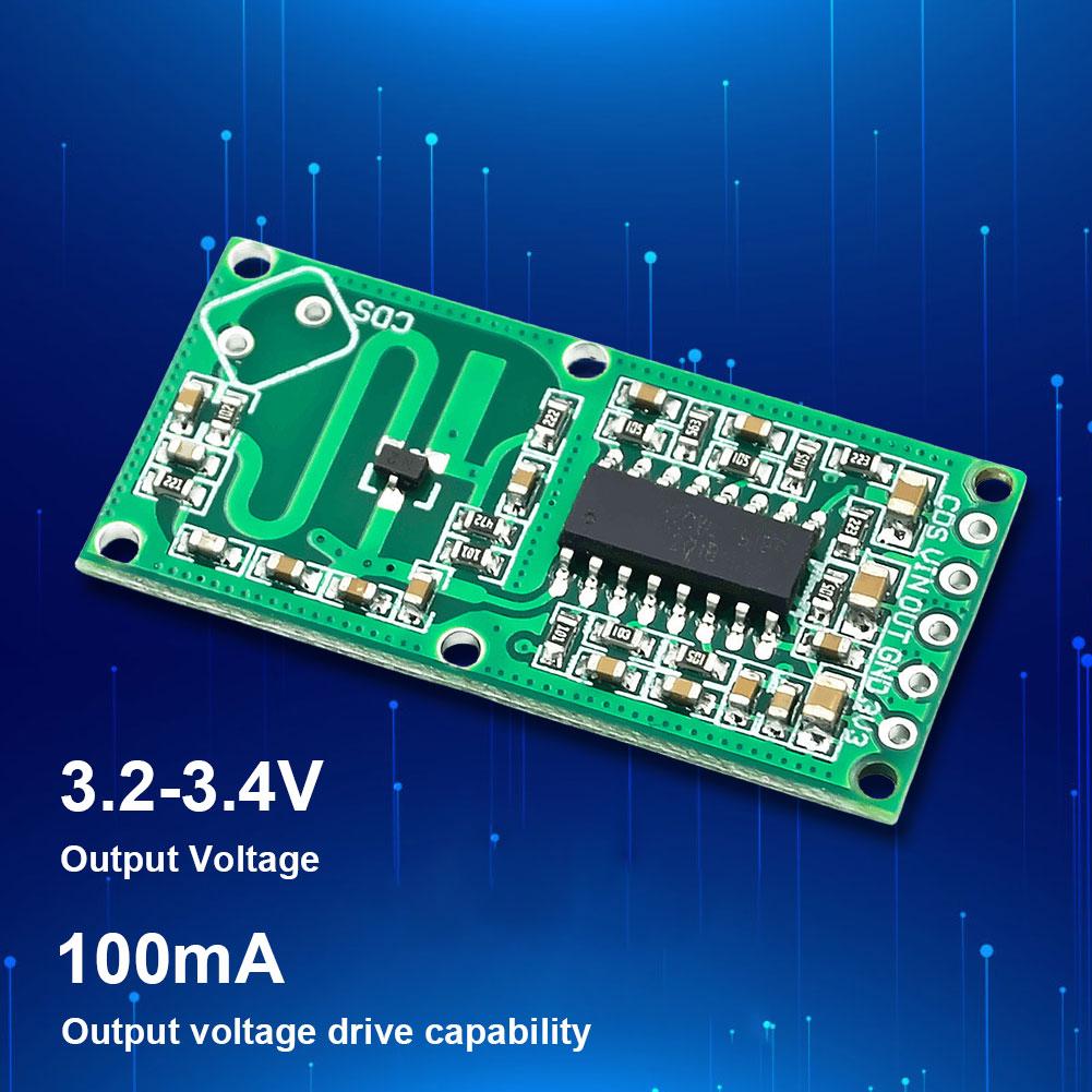 10/20Pcs RCWL-0516 Human Body Induction Switch Module 3.3V Microwave Radar Sensor Intelligent Module 5-8M Distance for Arduino