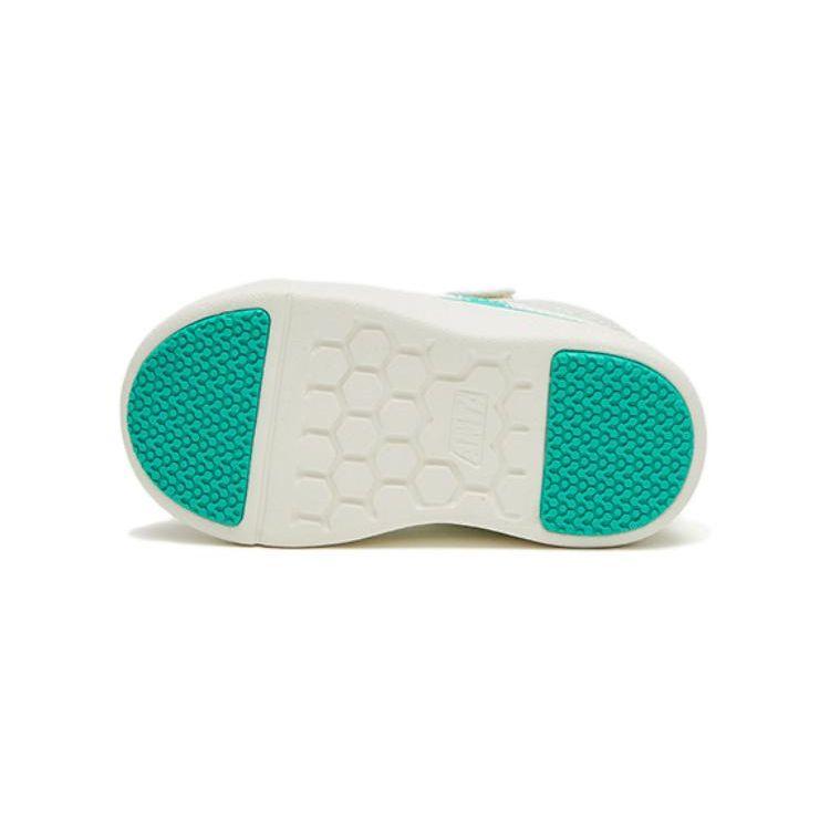 Anta Non-Slip Wear-Resistant Breathable Low-Top Skate Shoes Baby sneaker White Green A312320035-1