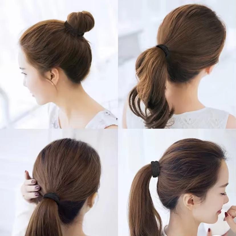 50/100/30 basic black rubber band for women girls elatic classical hair band head accessories casual sport High ponytail support
