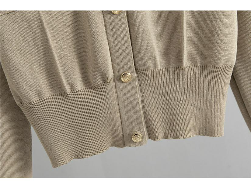 Korean Style Slim Knit Polo Sweater and Skirt Set for Women