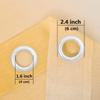 Semi-Sheer Gradient Window Curtain with Faux Grommets and Light Filtering