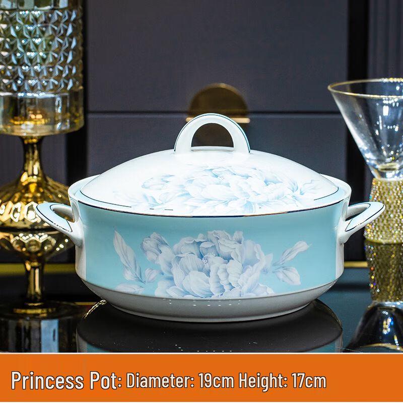 XuanKunPai Ceramic High-Foot Multi-Purpose Serving Bowl