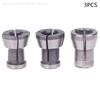 3Pcs Engraving Machine Chuck, M17 6/6.35/8mm High Precision Chuck Adapter Collet For Trimming Machine Angle Grinder