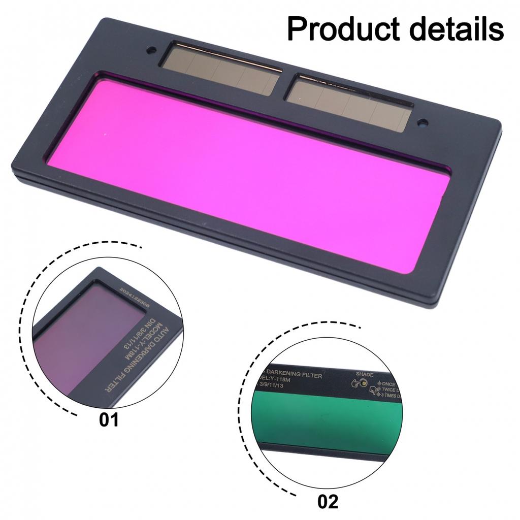 Automatic Dimming Welding Lens with High Transmittance and Sensitivity Probe