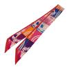 HERMES  062296S 13  scarf Red/Rouge Violet silk Women