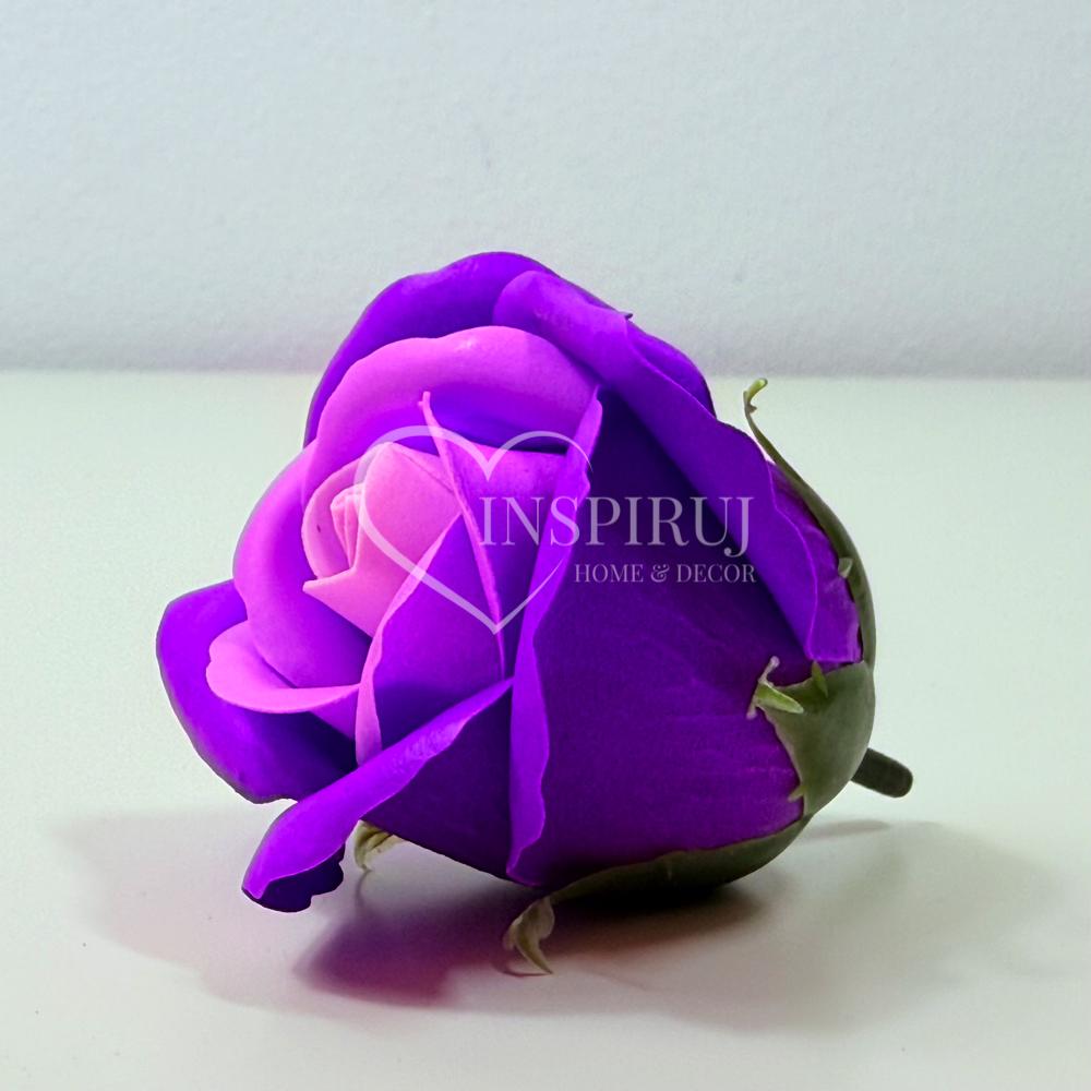 Two-colored Soap Rose - Purple-lavender