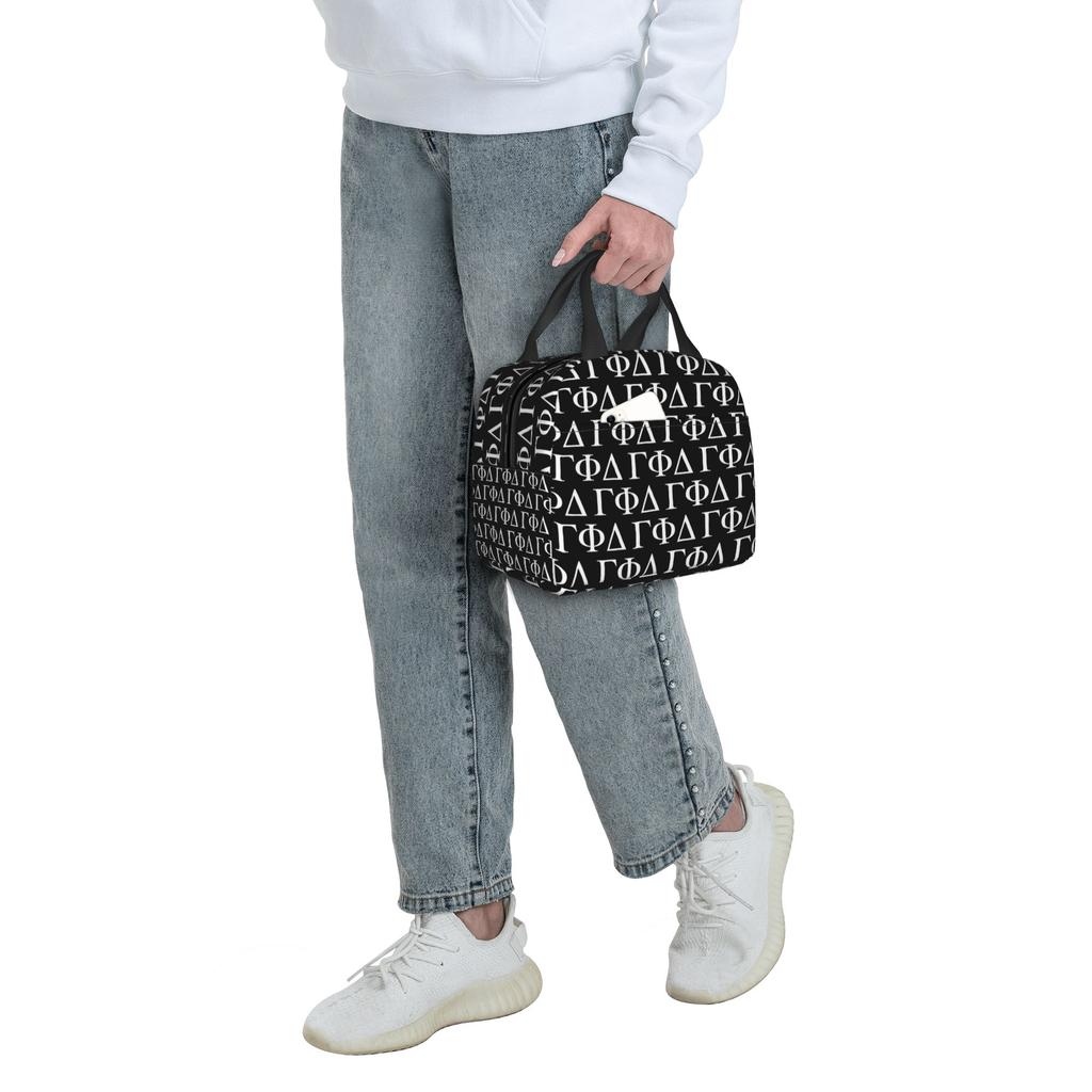Gamma Phi Delta  Insulated Lunch Bags for Women African American Sorority  Resuable Cooler Thermal Bento Box School