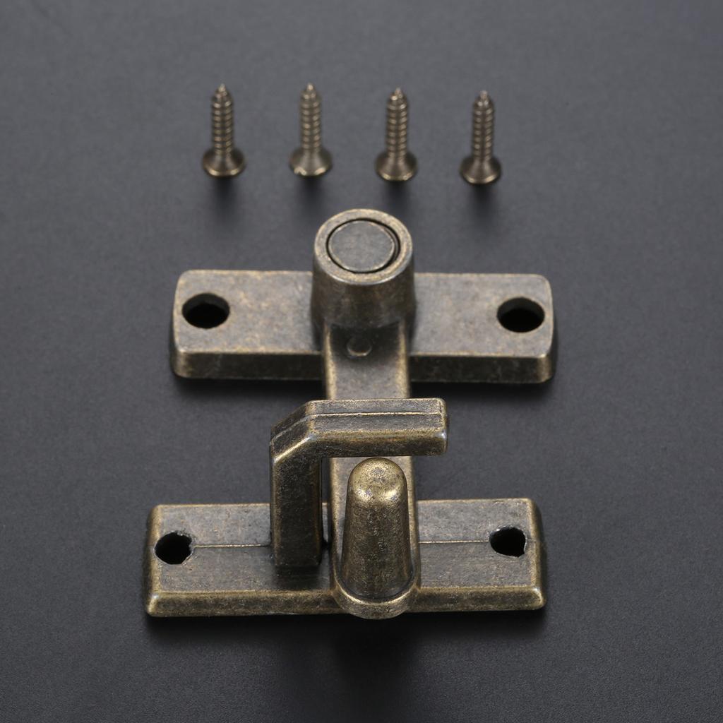 1 PC Sliding Window Door Lock Handle Metal  Door Latch Home Safety Chain Bronze Guard Latch Bolt With Screws Door Home Hardware