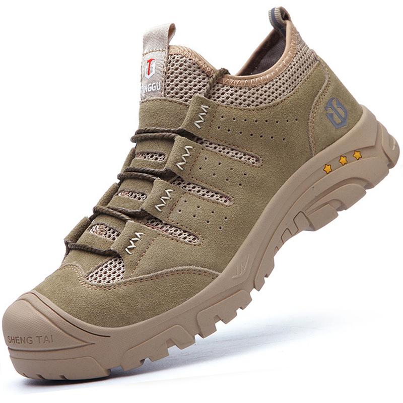 Construction Male Industrial Shoes Anti-smash Anti-puncture Work Shoes Indestructible Safety Shoes Men Steel Toe Sneakers