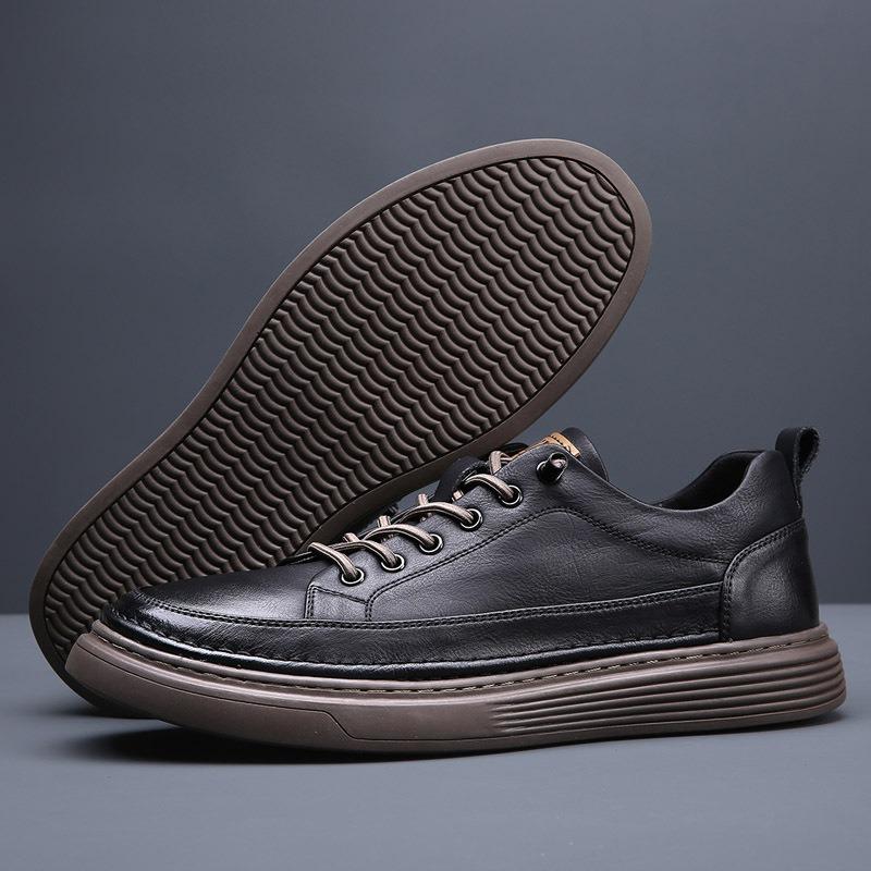 Herren Lederschuhe atmungsaktive Freizeitschuhe Herrenschuhe neu Frühling Herren Sportschuhe weiße Schuhe bequem und vielseitig