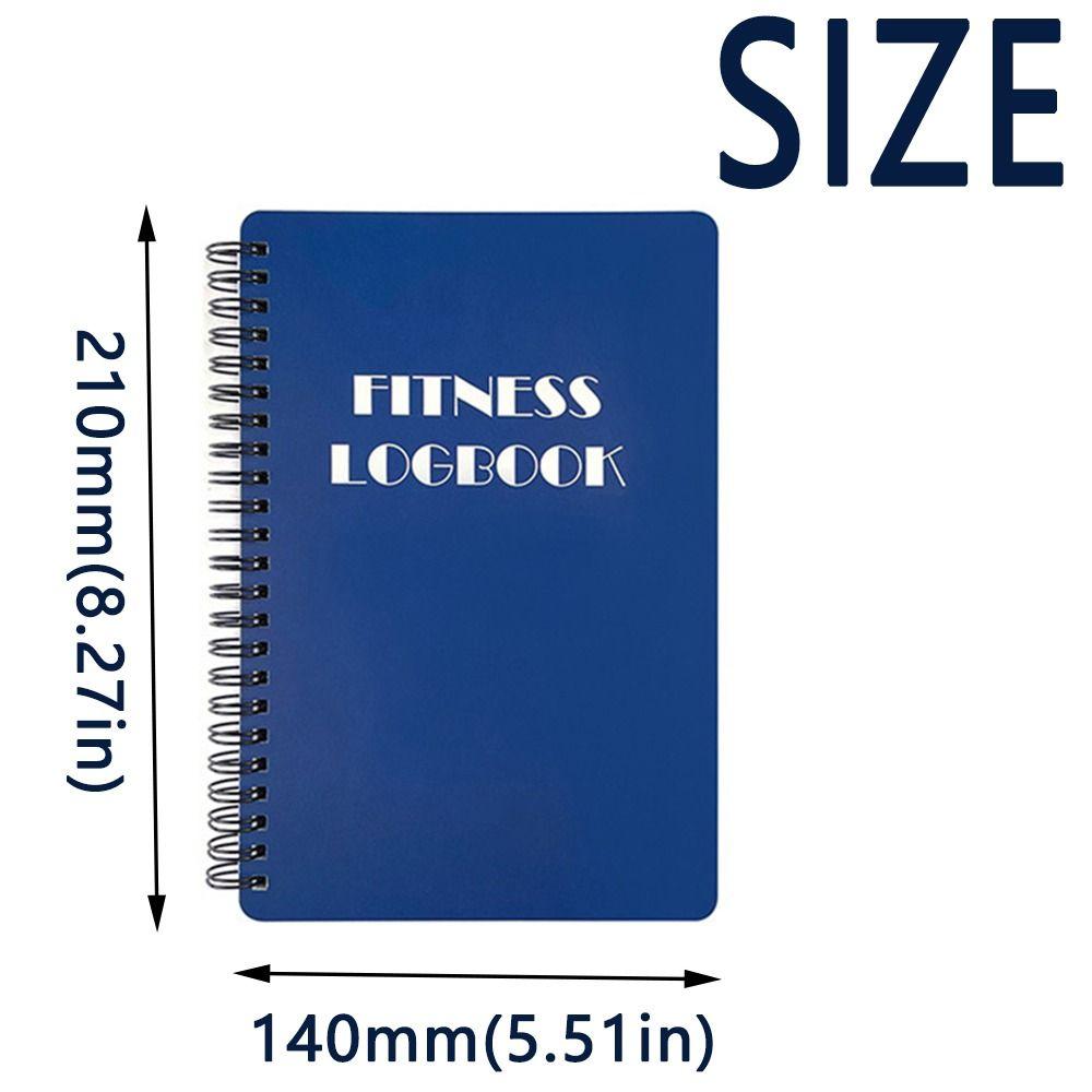 Paper A5 Planner Log Notebook English Interior Fitness Plan Book Fitness Logbook  Office Supplies