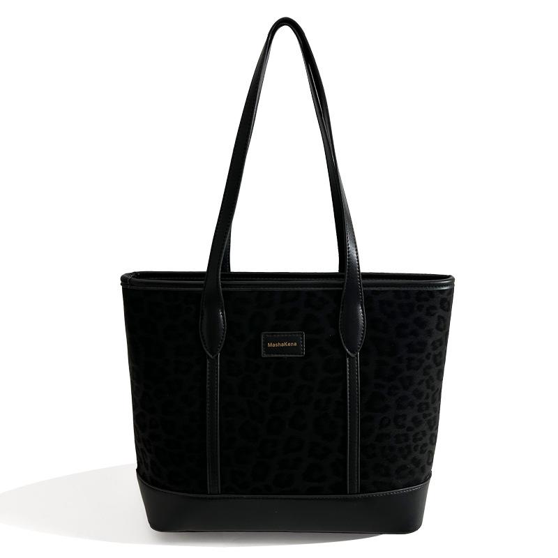 

Retro 2025 Suede Tote: High-End, Sturdy, Three-Dimensional, Large Capacity Shoulder & Commuting Handbag. Without Pendant чёрный