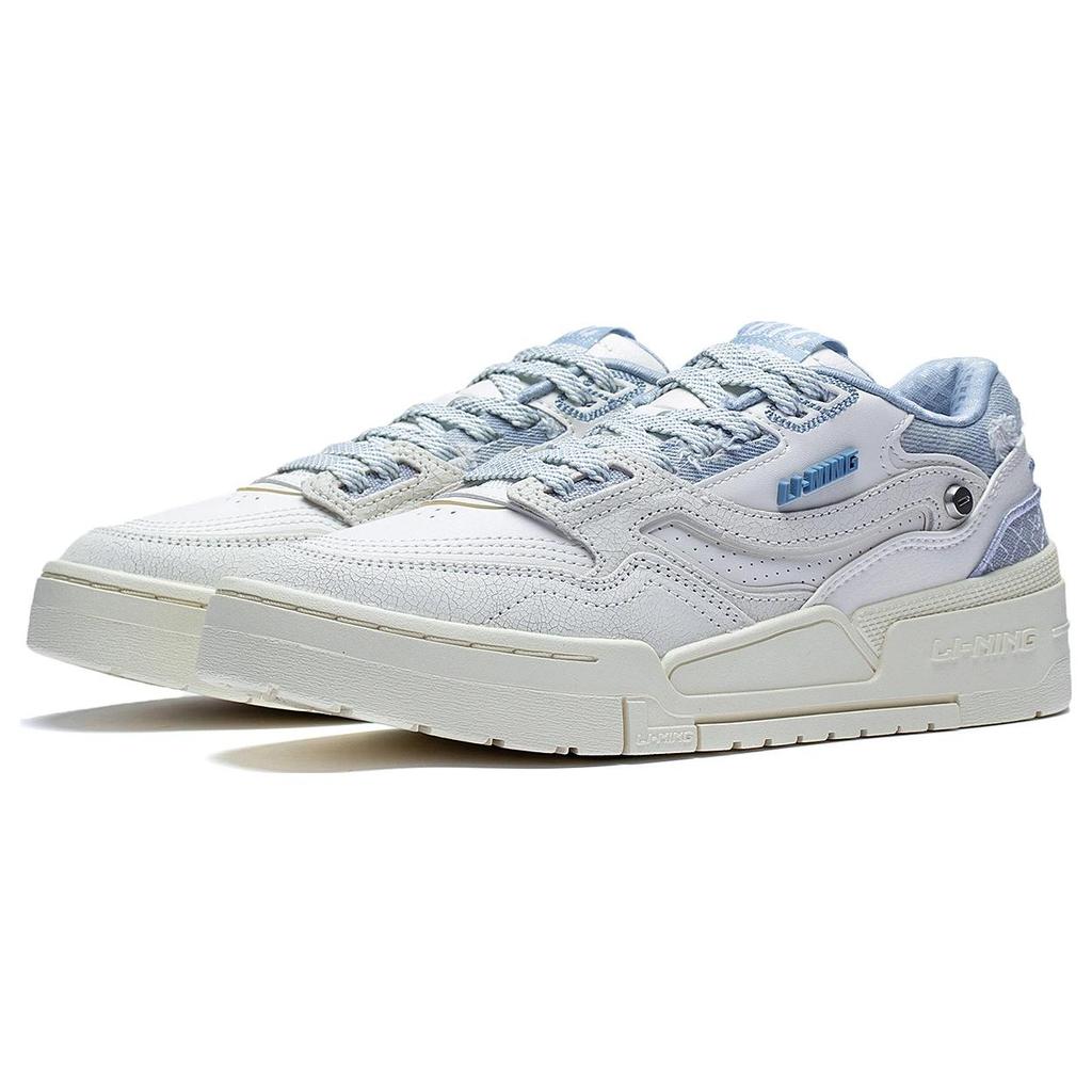 Li Ning 001 BTC Prm Textile, Synthetic Leather, Split Cow Leather Comfortable Abrasion Resistant Breathable Low Top AGCT004-1